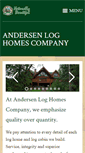 Mobile Screenshot of andersenloghomes.com